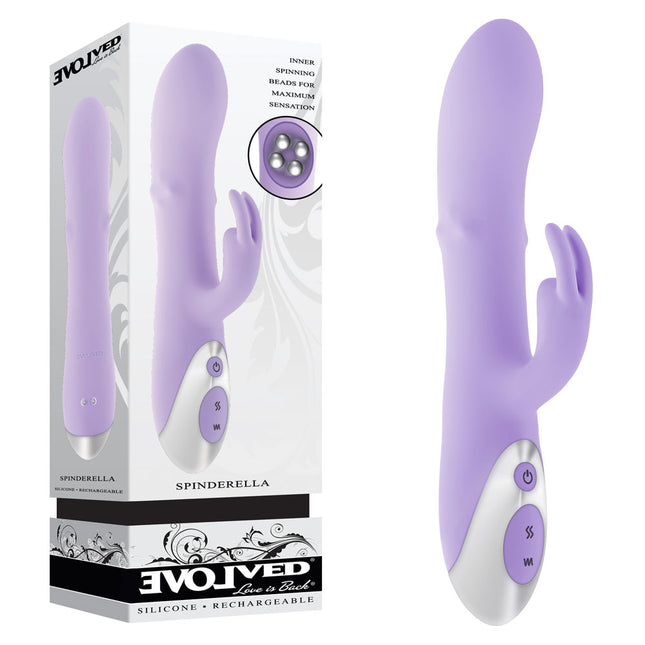 Evolved SPINDERELLA - Purple Rabbit Vibrator