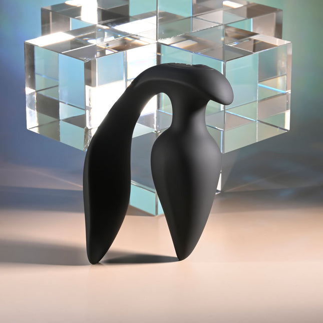 Evolved THE GENIE - Black Vibrating Plug with Wireless Remote