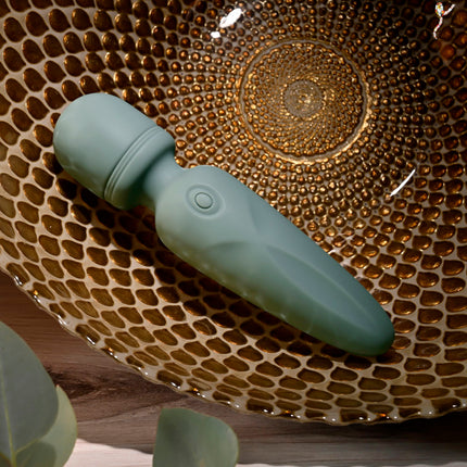 Evolved RUMBLE WAND - Olive Green Mini Massage Wand Vibrator