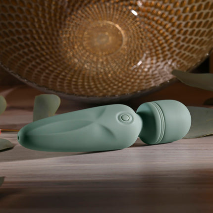 Evolved RUMBLE WAND - Olive Green Mini Massage Wand Vibrator