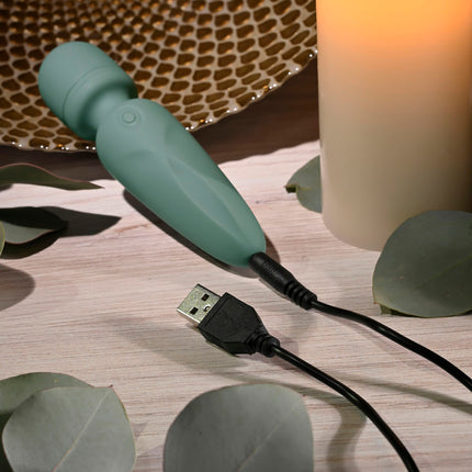 Evolved RUMBLE WAND - Olive Green Mini Massage Wand Vibrator
