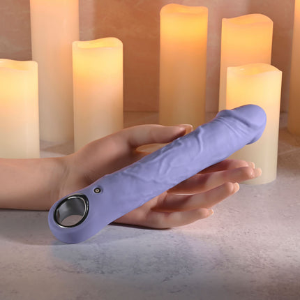Evolved LARGE PURPLE FANTASY Vibrating Dildo