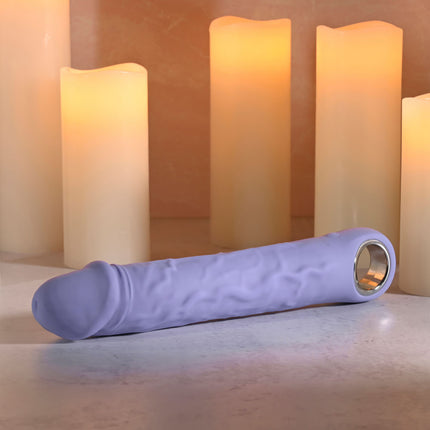 Evolved LARGE PURPLE FANTASY Vibrating Dildo