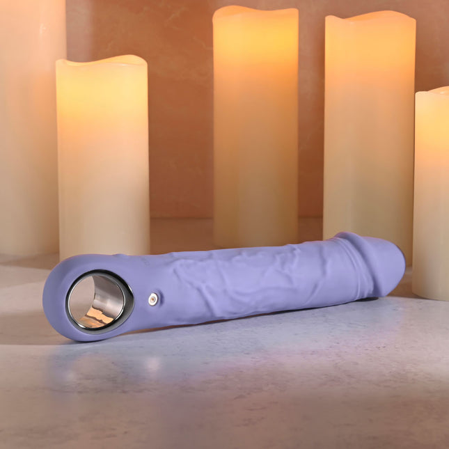 Evolved LARGE PURPLE FANTASY Vibrating Dildo