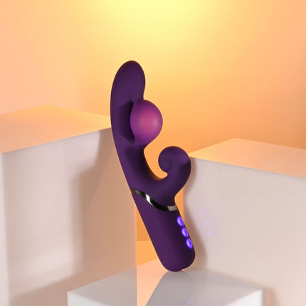 Evolved PLEASURE PUFF - Purple  Inflatable Rabbit Vibrator