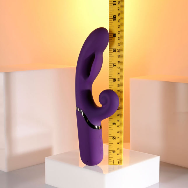 Evolved PLEASURE PUFF - Purple  Inflatable Rabbit Vibrator