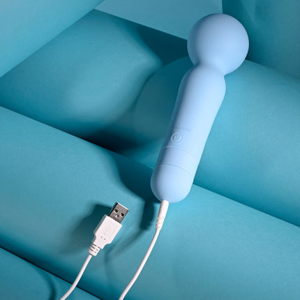 Evolved IRIS Blue Massage Wand Vibrator