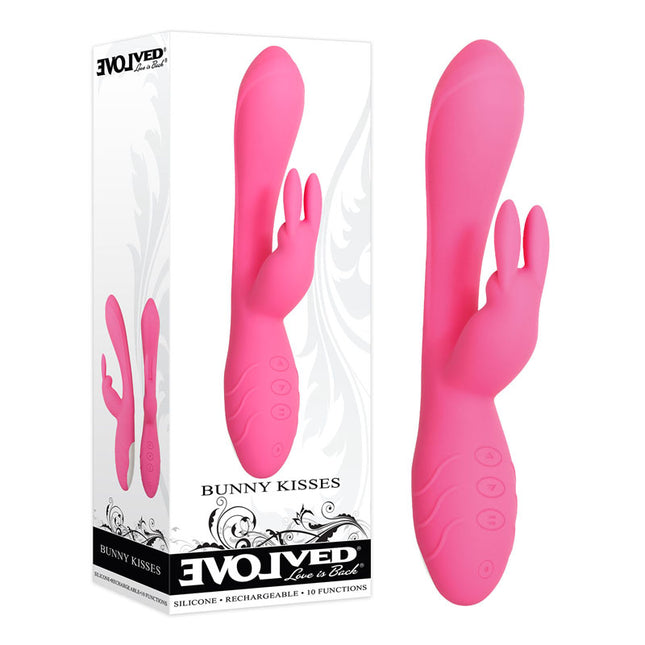 Evolved Bunny Kisses Pink 20cm Rabbit Vibrator