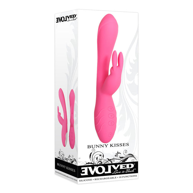 Evolved Bunny Kisses Pink 20cm Rabbit Vibrator