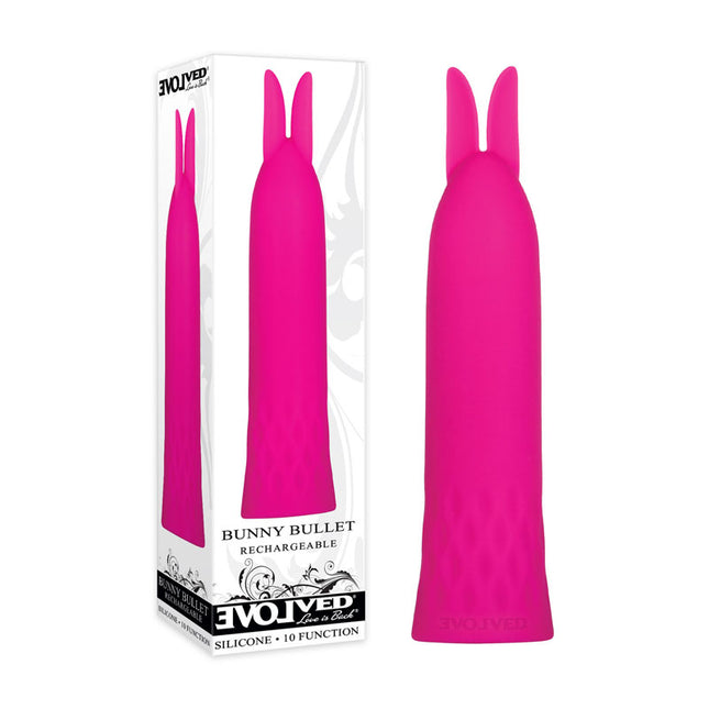 Evolved Bullet Buddy Pink Bullet Vibrator With Case Front View
