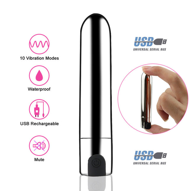 Elegant 10 function Bullet Vibrator 10 Speed Features Diagram