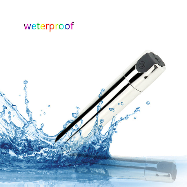 Elegant 10 function Bullet Vibrator splashing in Water Showing Waterproof Design