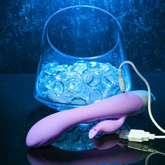 Evolved Pleasing Petal Rabbit Vibrator Charging