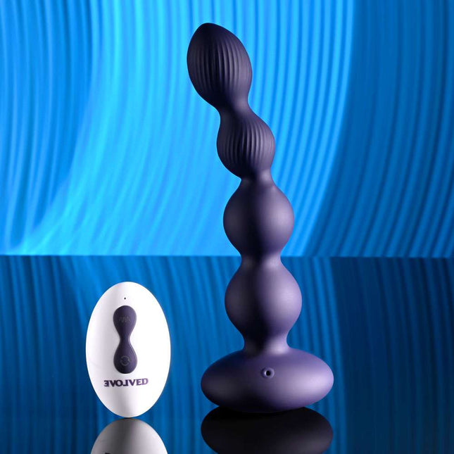 Evolved Pleasure Orbit Vibrating Anal Beads Remote