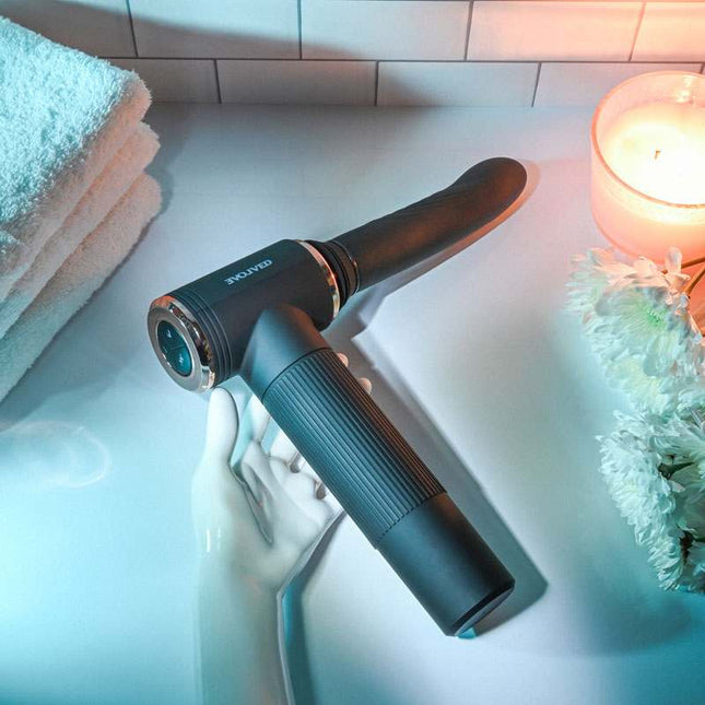 Evolved Too Hot To Handle Thrusting Vibrator Machine Hand