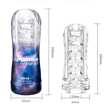 Explorer Passion Male Masturbator Cup Size Chart
