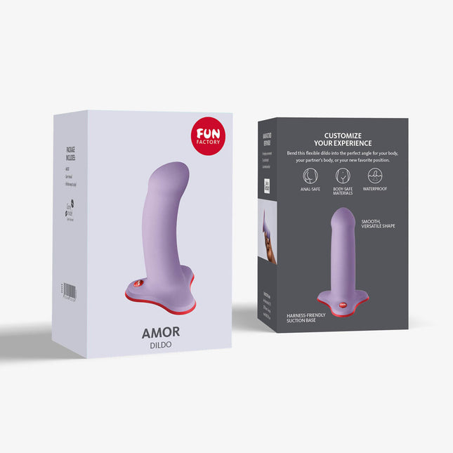 FUN FACTORY AMOR Lavender – Small 5 Inch Hands-Free Dildo