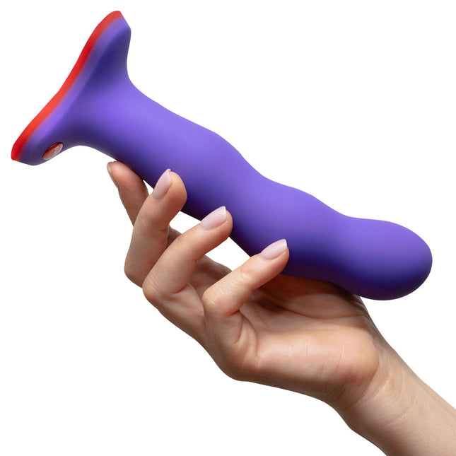 FUN FACTORY BOUNCER Flashy Purple – 7 Inch Strap-On Dildo