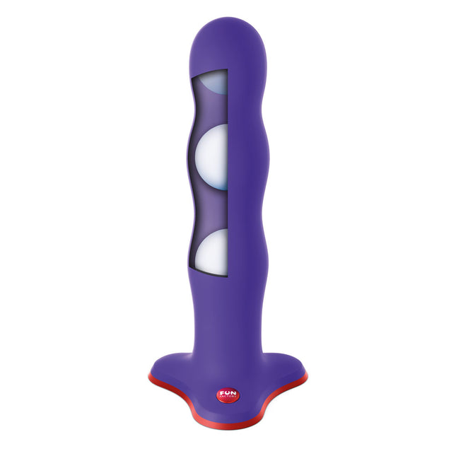 FUN FACTORY BOUNCER Flashy Purple – 7 Inch Strap-On Dildo