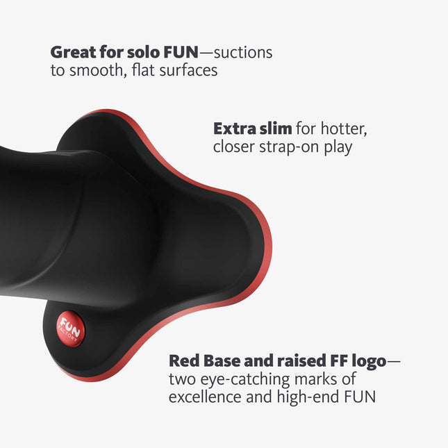 FUN FACTORY THE BOSS Black – 7 Inch Strap-On & Suction Dildo