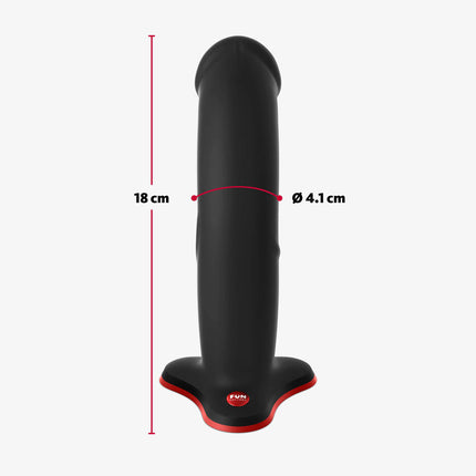 FUN FACTORY THE BOSS Black – 7 Inch Strap-On & Suction Dildo
