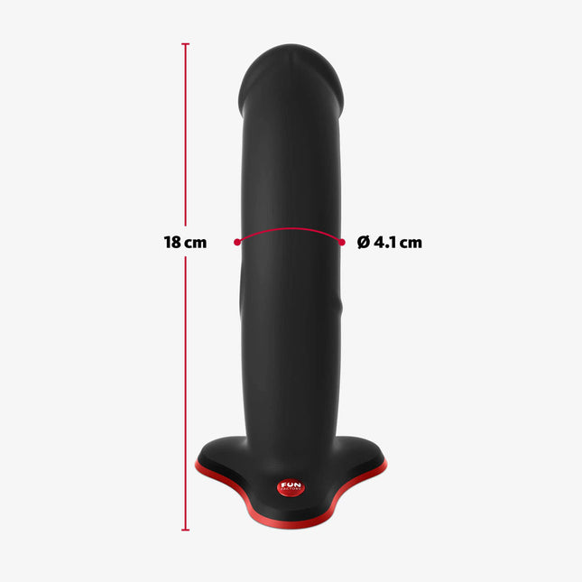 FUN FACTORY THE BOSS Black – 7 Inch Strap-On & Suction Dildo