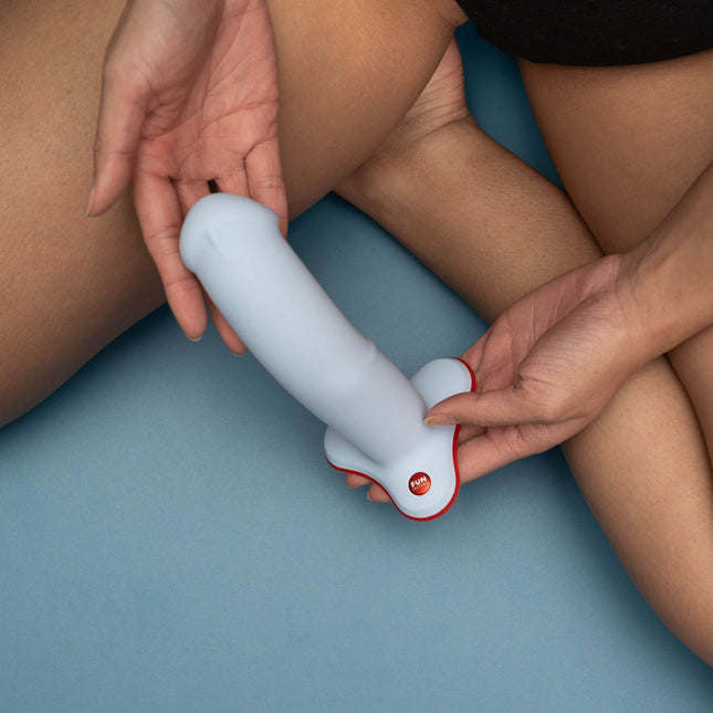 FUN FACTORY THE BOSS Blue – Strap-On & Suction 7 Inch Dildo