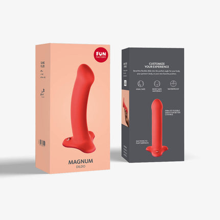 FUN FACTORY MAGNUM Orange – Strap-On 7 Inch Dildo, Hands-Free