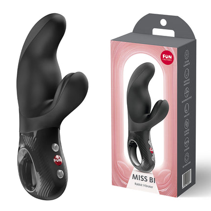 Fun Factory MISS BI Black - Black 17cm G Spot Rabbit Vibrator
