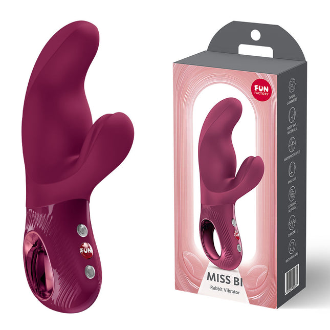 Fun Factory MISS BI Wine Red 17cm G Spot Rabbit Vibrator
