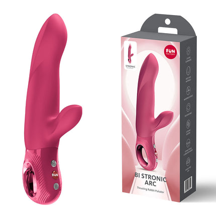 Fun Factory BI STRONIC ARC Raspberry 21.6cm Thrusting Vibrator