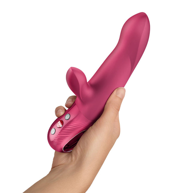 Fun Factory BI STRONIC ARC Raspberry 21.6cm Thrusting Vibrator