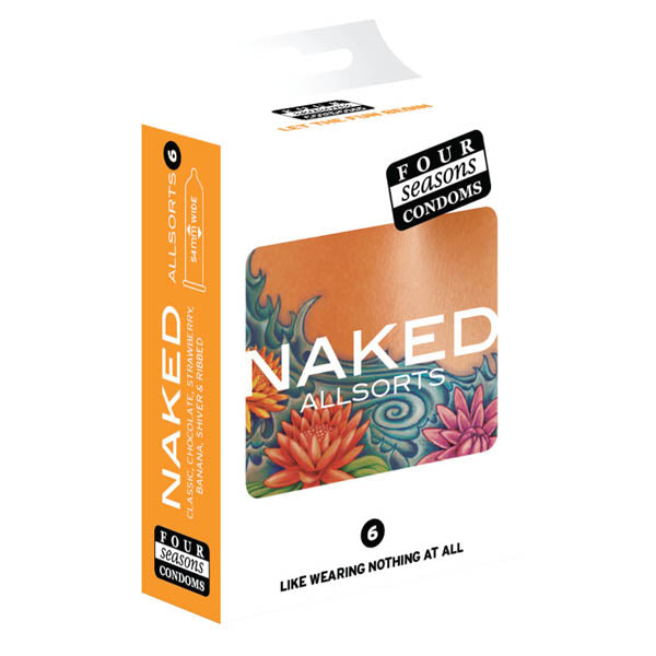 Naked Allsorts Ultra Thin Lubed Condoms 6 Pack