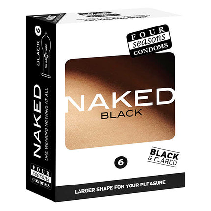 Ultra Thin Black Condoms 6 Pack