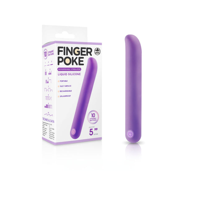 Finger Poke Purple 12.7cm Bullet Vibrator