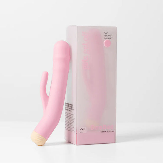 Girls Get Off DeeDee - Pink 19cm USB Rechargeable Thrusting Rabbit Vibrator