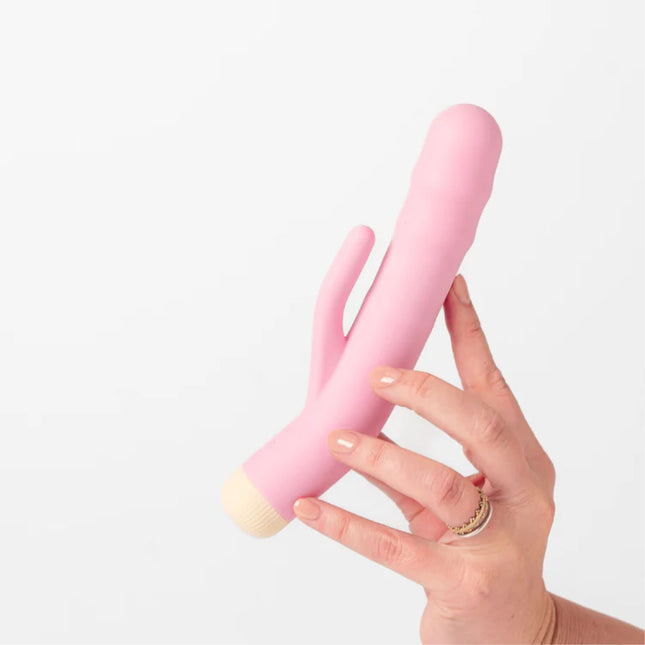 Girls Get Off DeeDee - Pink 19cm USB Rechargeable Thrusting Rabbit Vibrator
