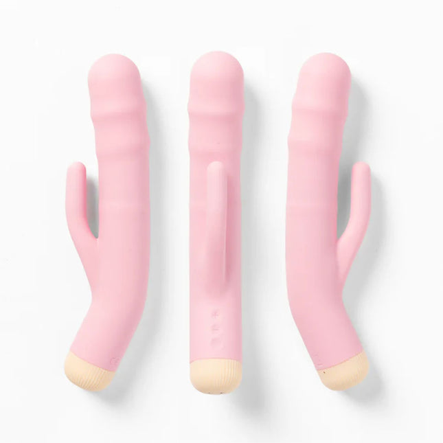 Girls Get Off DeeDee - Pink 19cm USB Rechargeable Thrusting Rabbit Vibrator