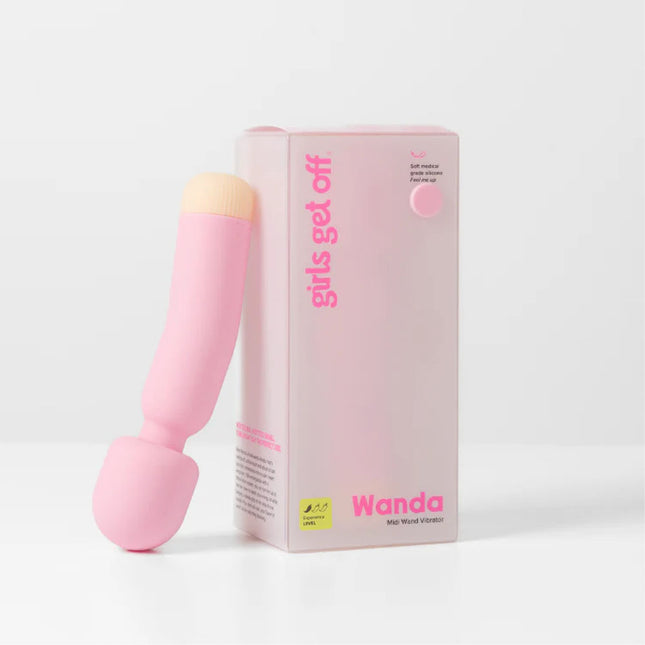 Girls Get Off Wanda - Pink 16.8 cm USB Rechargeable Massage Wand
