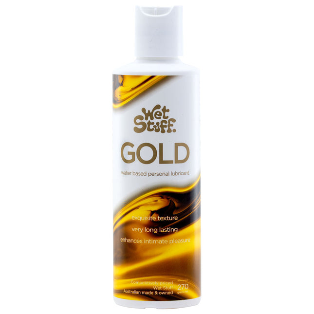 Wet Stuff Gold Disktop Water Based Lubricant - 270g Bottle
