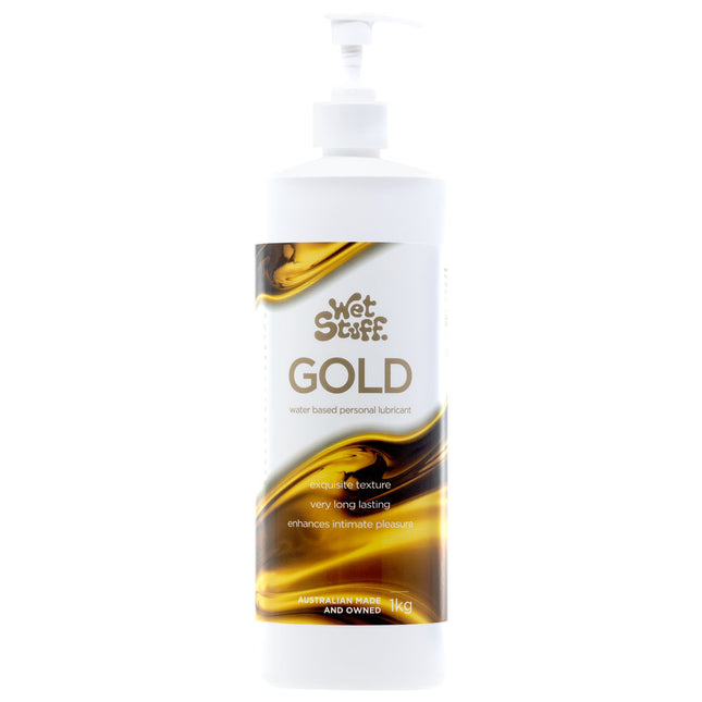 Wet Stuff Gold Water Based Lubricant - 1 kg Pump Bottle