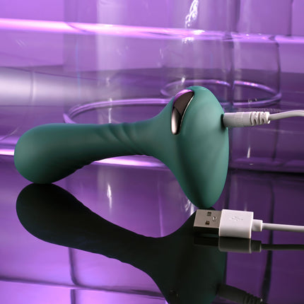 Gender X GOES ANYWHERE Green Egg Shaped Vibrator