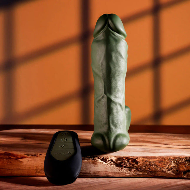 Gender X THE HUNK Green Thrusting Vibrator
