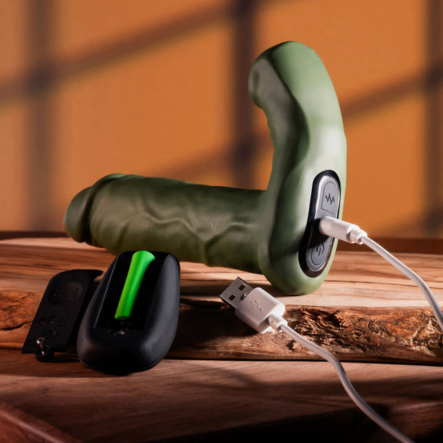 Gender X THE HUNK Green Thrusting Vibrator