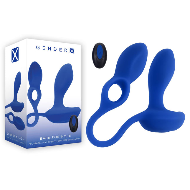 Gender X BACK FOR MORE - Dual Anal & Prostate Stimulator with Wireless Remote