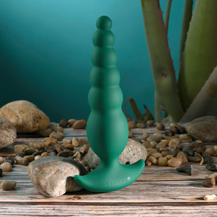 Gender X THE RATTLER - Green Vibrating and Twirling Prostate Anal Bead