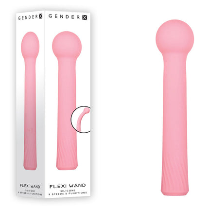 Gender X FLEXI WAND - Pink 16.6cm USB Rechargeable Vibrator