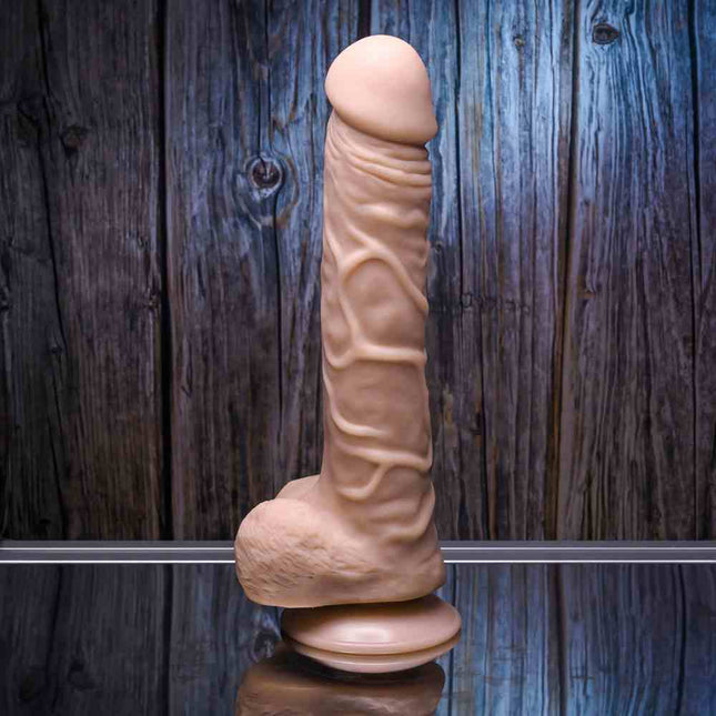 Gender X 10'' Flexskin True Feel Light Realistic Dildo Side