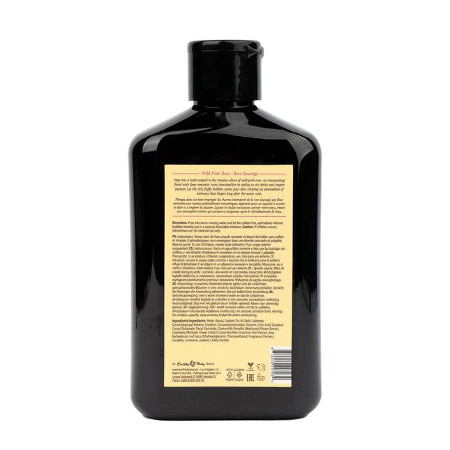 EB Hemp Seed Bubble Bath Wild Pink Rose - 250ml Bottle