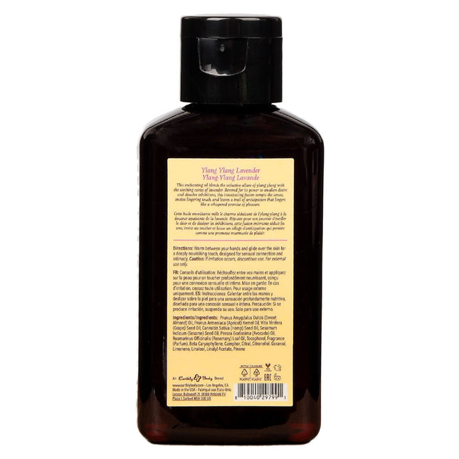 EB Hemp Seed Massage Oil Ylang Ylang Lavender - 60ml Bottle